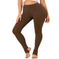 thumbnail image 1 of Pantalon d'Étrier de Yoga de Gym pour Femmes, Uni, Doux, à Taille Élastique, 1 of 6