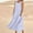 Blue, variant on HOMBOM Dresses for Women Summer Long Hot Pink A-Line Casual Casual Crew Neck Solid Sleeveless Dresses 3XL