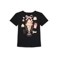 thumbnail image 2 of Wonder Nation Girls Best Sundae Ever Graphic T-Shirt with Short Sleeves, Sizes 4-18, 2 of 3