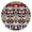 Vibrant Floral Pattern, variant on Vibrant Floral Pattern Round Fitted Tablecloth with Elastic Edge,Dining Table Cover Waterproof,Outdoor Round Tablecloth for Camping,Dining,Indoor and Outdoor