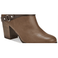 thumbnail image 6 of MATERIAL GIRL Womens Brown Strappy Cushioned Buckle Accent Melany Round Toe Block Heel Zip-Up Booties 6.5 M, 6 of 6