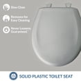 thumbnail image 2 of Bemis 200SLOWT 062 Round Closed Front Toilet Seat, Ice Grey, 2 of 6