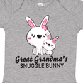 thumbnail image 4 of Inktastic Great Grandmas Snuggle Bunny Easter Girls Baby Bodysuit, 4 of 5