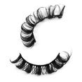 thumbnail image 3 of Langgg 10 Pairs Russian Strip Lashes DD Curl Curly Eye Lashes Handmade C, 3 of 9