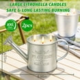 thumbnail image 6 of Large Citronella Candle 2 Packs 200H Burning Time 3 Wicks Soy Wax Outdoor Candle for Summer Party & Home, 2 x 15oz, 6 of 9