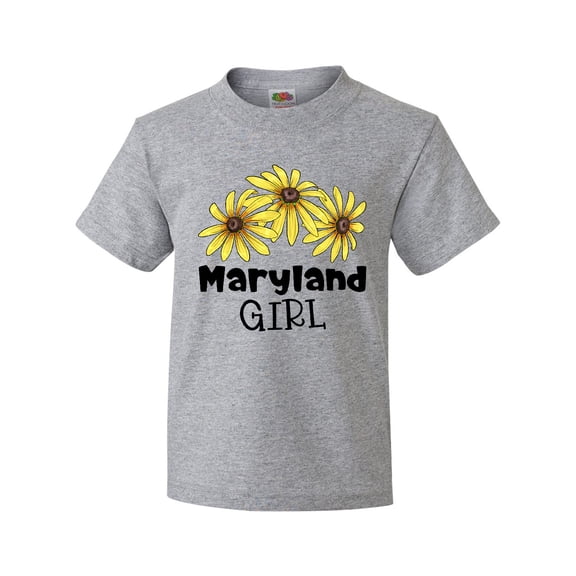 Inktastic Maryland Girl Black Eyed Susans Flowers Youth T-Shirt