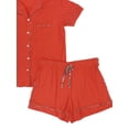 thumbnail image 3 of Liz Claiborne Womens Lightweight Peach Orange Pajamas Shorts Sleep Set M, 3 of 3
