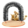 thumbnail image 2 of Masaje para gatos, rascador, picazón, herramientas para el cabello de gatito, cepillo para el cuidado de la belleza, arco de cerdas, juguete para gatos rascadores (1 unidad), 2 of 5