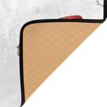 thumbnail image 3 of Yayeee Area Rugs for Living Room 5.2'x4' Non Slip Washable Bedroom Floor Carpet, Cute Santa Hats Pattern, 3 of 5