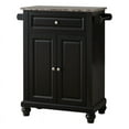 thumbnail image 3 of Pilaster Designs Ian Contemporary Wood Kitchen Island Storage Cabinet in Black, 3 of 5