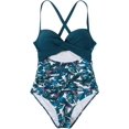 thumbnail image 3 of Women Wrap Cut Out One Piece Swimsuit High Waisted Monokini Bathing Suit, 3 of 5