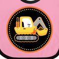 thumbnail image 4 of Inktastic Construction Digger Truck Boys Baby Bib, 4 of 4