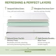 thumbnail image 3 of Memory foam mattress, 6-inch mattress, medium-hard support to relieve pressure, white, 3 of 7