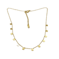 thumbnail image 2 of Collar Minimalista  con Pequeños Cuadros  en acero inoxidable y oro laminado Sporty Fast Collar Minimalista  con Pequeños Cuadros  en acero inoxidable y oro laminado, 2 of 4