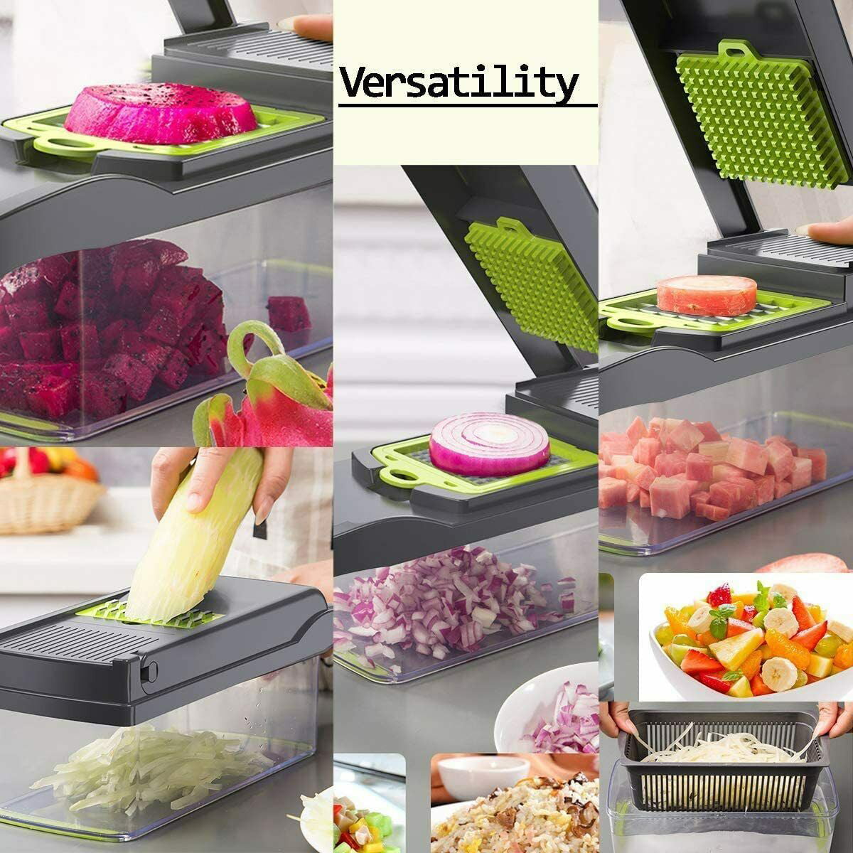 12 in 1 Multifunctional Vegetable Slicer Cutter Shredders – Mart4less