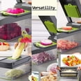 thumbnail image 4 of Mascarry Vegetable Chopper, 12 in 1 Multifunctional Vegetable Slicer with Container, Cutter Dicer for Vegetable & Fruit, 4 of 6