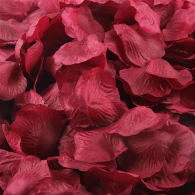 Flores artificiales de San Valentín, 100 unidades, pétalos de rosa de seda, decoración para bodas y fiestas.