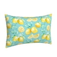thumbnail image 2 of EasygdpYellow Lemon Polyester Fiber Double-Sided Pillowcase,Super Soft,Comfortable And Luxurious Pillowcase,Not Easy To Break Or Deform- 14"X20", 2 of 9