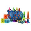 Hanukkah Party Mega Set - 16 Pack - Includes 4 Party Blowouts, 4 Slinkys, 4 Trumpets, 4 Dreidels - Chanukah Party Decorations And Supplies - Izzy 'N' Dizzy
