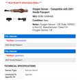 thumbnail image 2 of Oxygen Sensor - Compatible with 2001 Honda Passport, 2 of 2