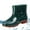 Green, variant on Womens Ankle Rain Boots Waterproof Rubber Garden Short Chelsea Boots with Comfortable Insoles