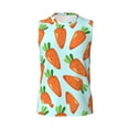 thumbnail image 6 of Picia Cartoon Carrot mens Cotton Tank Undershirts , Moisture-wicking Ribbed Tanks, Lightweight Cotton Tank Undershirts-X-Large, 6 of 8