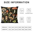 thumbnail image 5 of JEUXUS  Botanical Forest Mushroom Soft Throw Pillow Cover, Colorful Toadstool Mushroom Decorative Pillowcase, Cottagecore Mushroom Farmhouse Decor Decorations for Sofa Living Room, 5 of 5