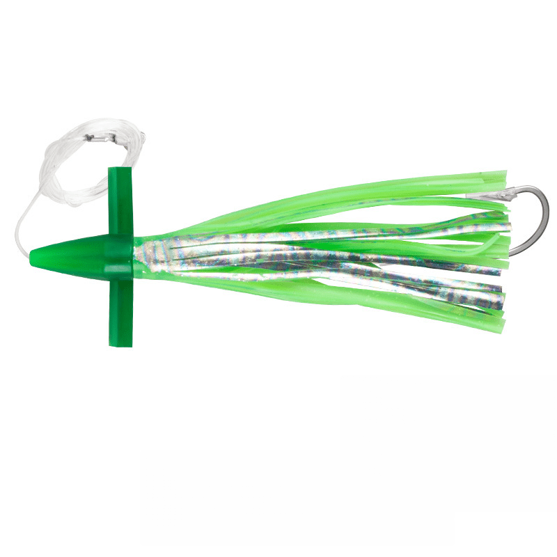 RIXUNO Trolling Teaser Large Squid Bait 7-9inch Stainless Hook Tuna/Mackerel C5 180mm/7inch