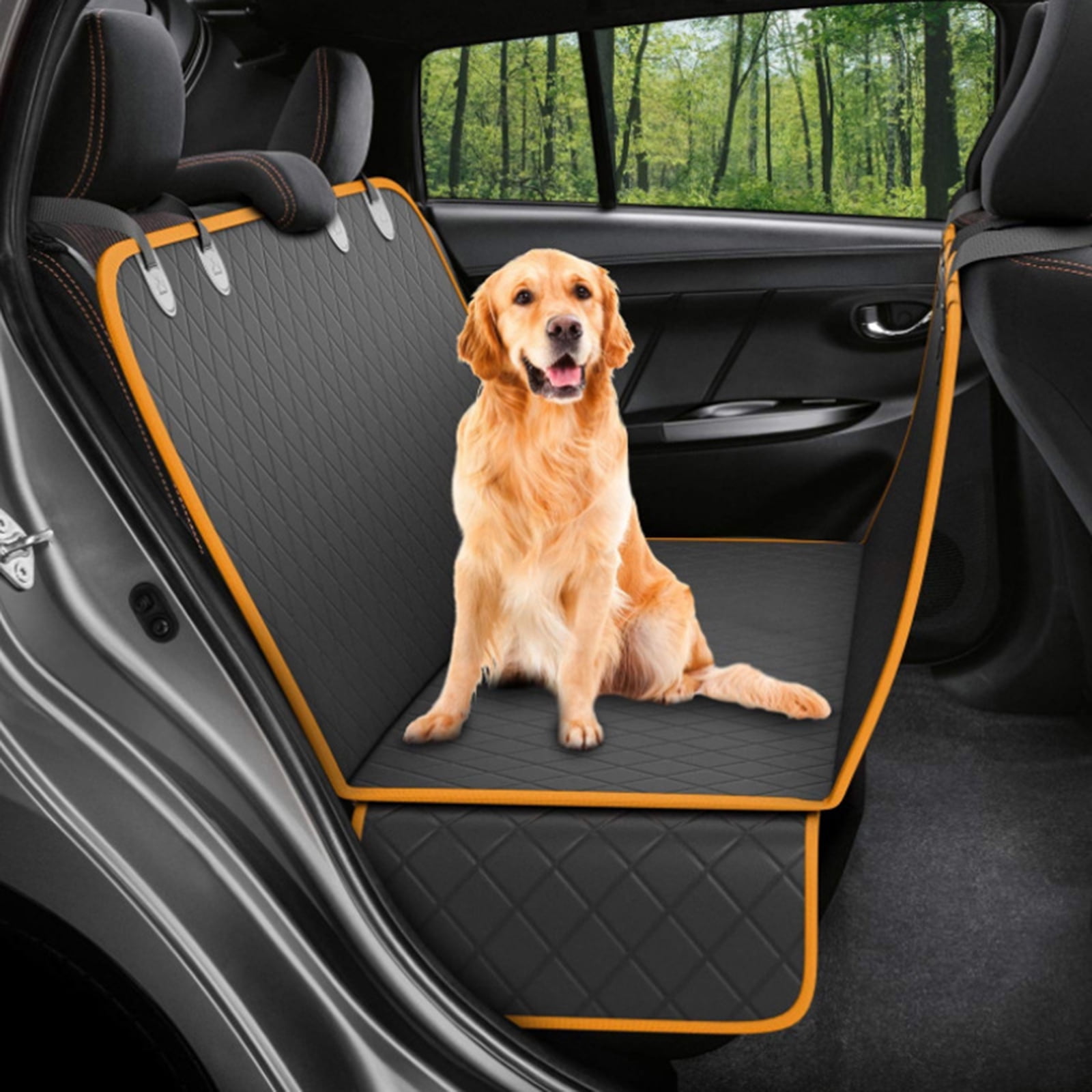 Dog Car Seat Cover & Cargo Liner Rear Bench for SUVs and Cars Scratch Proof Protector Universal Fit 