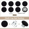 thumbnail image 2 of 20Sets Black 0.6 Inch Baseball Cap Button Top Replacement Cotton Replacement Repair Cap Top Buttons for Hat Button Replacement Repair Making, 2 of 9