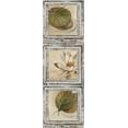 thumbnail image 2 of Pinto, Patricia 11x24 White Modern Wood Framed Museum Art Print Titled - Flowers and Leaves IV, 2 of 4