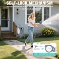 thumbnail image 6 of HAUSHOF Retractable Garden Hose Reel 1/2” x 130 ft, Auto-Lock at Any Length, Slow Return System, Wall Mounted and 180° Swivel Bracket for Outside Water, 6 of 9