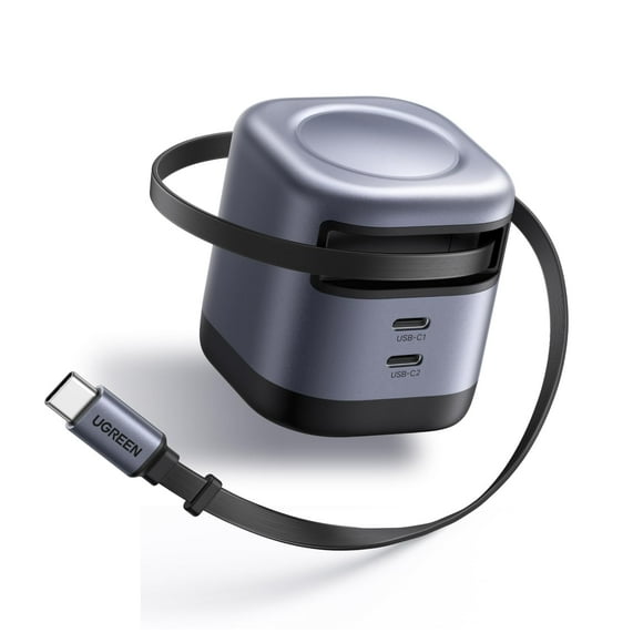 Cargador rápido USB C UGREEN Nexode de 45 W GaN de 3 puertos