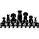 thumbnail image 1 of Ganchos de metal para pared con diseño de huellas de perro, colgador de llaves con 10 ganchos, organizador de llaves decorativo, colgador de pared personalizado., 1 of 8