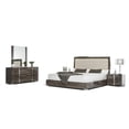 thumbnail image 3 of Modern Gray Glossy Wall Mirror - Black, 3 of 4