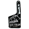 #1 Fan Hand Inflatable Team Spirit Accessory - Pack of 12 (Black)