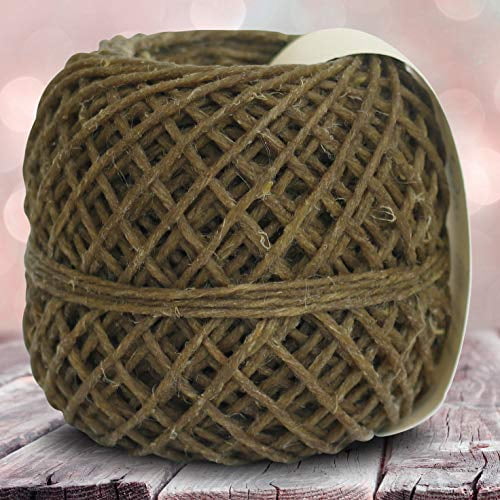 Thick x 200ft, Organic Hemp Wick with Natural Beeswax Coating | Twisted Bee