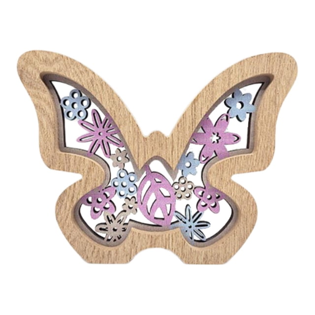Adornos de mariposas para decoración de Pascua, decoración de interiores, adornos de madera, decoración de primavera
