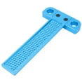 thumbnail image 2 of Woodworking Scriber Ruler T Type Aluminum Alloy Hole Gauge Carpenter Marking Tool (Style B), 2 of 10