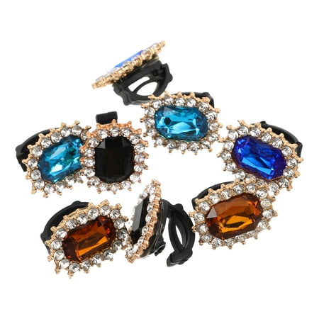 WORGEOUS 8pcs Retro Shoe Charms Bling Shoe Buckle Pendants Jewelry Charm Shoelace Buckles For Women DIY Shoelace Decorations High Heel Shoes
