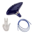 thumbnail image 1 of 1 Juego Agujeros De Cerámica AC Ocarina Vessel Flute Xun W / Stand En Yuyangstore Ocarina de cerámica de 12 hoyos, 1 of 8