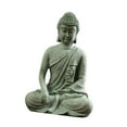 thumbnail image 3 of 2 estatuas pequeñas de Buda de piedra arenisca, regalo para interiores, exteriores, hogar y oficina. EstiloI, 3 of 9