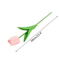thumbnail image 2 of 1pcs Artificial Tulip Flowers 13" Fake PU Tulips Bouquet Faux Flowers Tulips for Floral Arrangements Table Centerpieces Kitchen Home Indoor Easter Spring Valentine's Day Decorations, 2 of 9