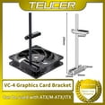 thumbnail image 2 of VC-4 Graphics Card GPU Holder Aluminum Alloy Adjustable Video Card Bracket Desktop PC ATX/M-ATX/ITX Chassis Cooling Kit Double-Silver, 2 of 6