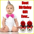 thumbnail image 6 of Disney Minnie Mouse Heather Infant Shoes with Bow, 6 of 7
