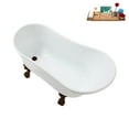 thumbnail image 5 of 51'' Streamline N373ORB-IN-ORB Soaking Clawfoot Tub and Tray with Internal Drain, 5 of 9