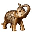 thumbnail image 1 of Estatuilla de de Resina Ornamento Feng Shui Artesanía Representa Dinero Decoración de Oficina Cobre, 1 of 6