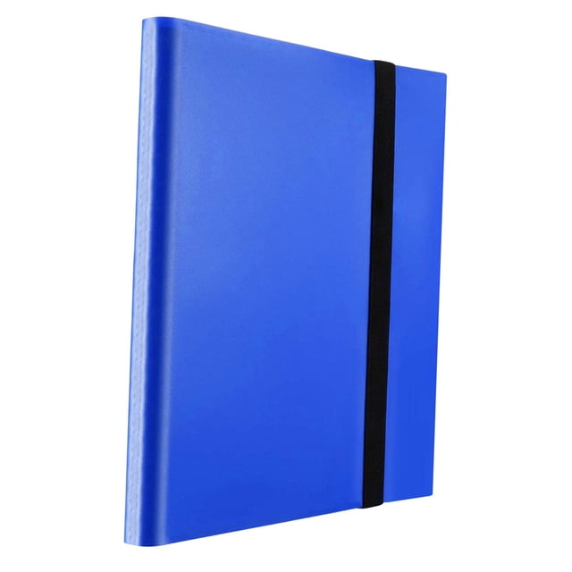 Carpeta de tarjetas comerciales Sunnimix 432 9 bolsillos Azul almacenamiento de álbumes