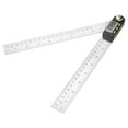 thumbnail image 4 of Digital Protractor Ruler, 0-200mm Stainless Steel Electronic Protractor Digital Goniometer Angle Finder Miter Gauge Ruler Ruler Gauge, 4 of 8