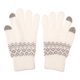 thumbnail image 1 of KAIYANG 1 par de guantes tejidos cálidos y gruesos en invierno (blanco), 1 of 2